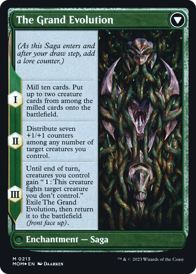 Vorinclex // The Grand Evolution (PMOM-213S) - March of the Machine Promos Foil - Premium MTG Single from Wizards of the Coast - Just $9.92! Shop now at Game Crave Tournament Store