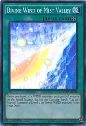 Divine Wind of Mist Valley (THSF-EN056) - The Secret Forces 1st Edition - Premium Yugioh Single from Konami - Just $0.08! Shop now at Game Crave Tournament Store