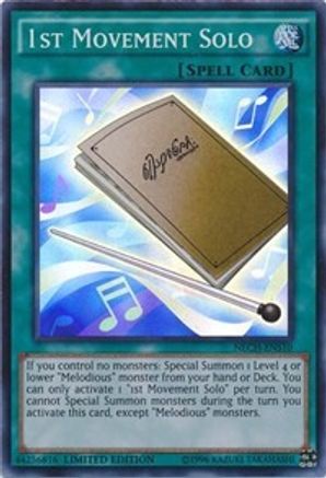 1st Movement Solo (SE) (NECH-ENS10) - The New Challengers Limited - Premium Yugioh Single from Konami - Just $20.92! Shop now at Game Crave Tournament Store