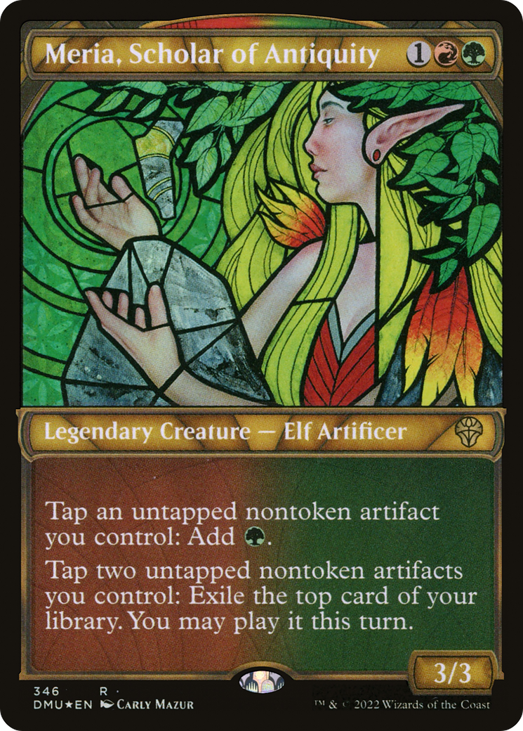 Meria, Scholar of Antiquity (DMU-346) - Dominaria United: (Showcase) Foil - Premium MTG Single from Wizards of the Coast - Just $0.08! Shop now at Game Crave Tournament Store