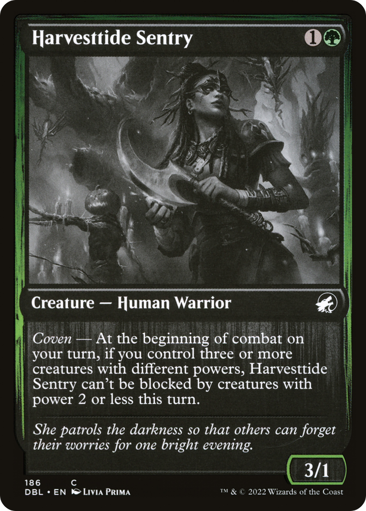 Harvesttide Sentry (DBL-186) - Innistrad: Double Feature - Premium MTG Single from Wizards of the Coast - Just $0.25! Shop now at Game Crave Tournament Store