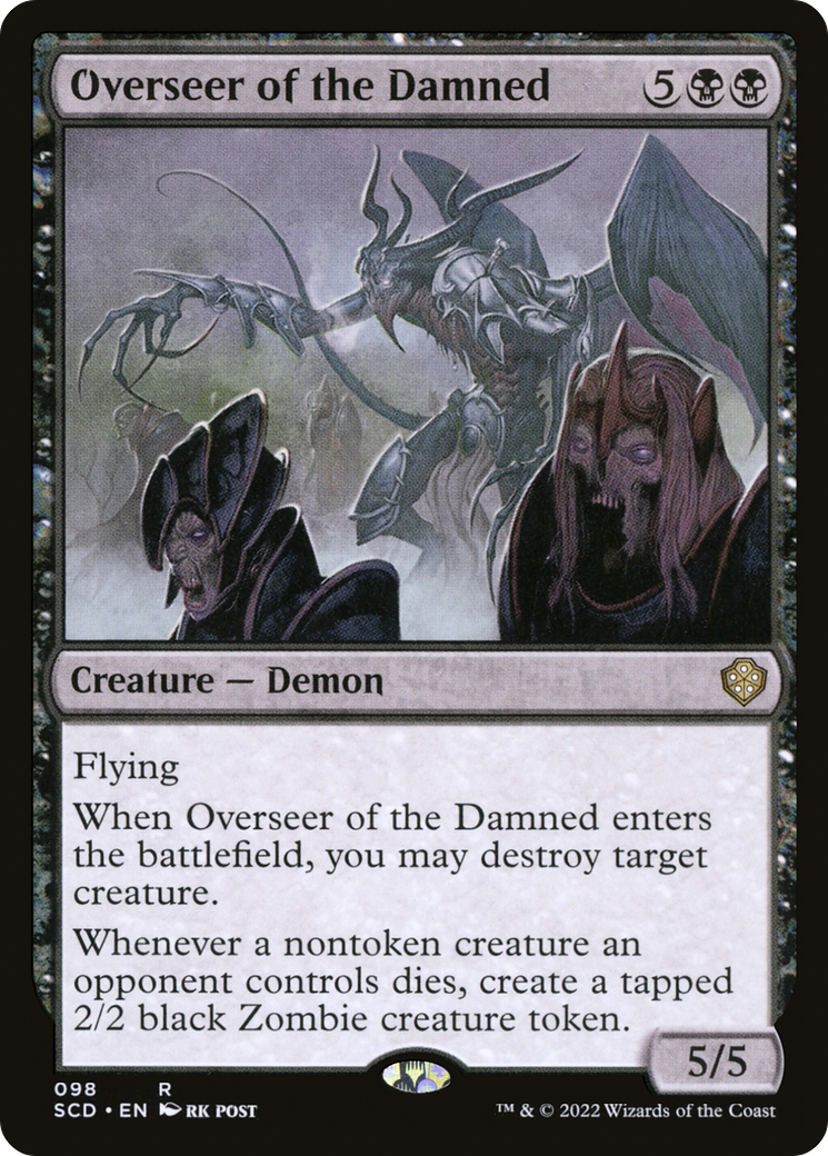 Overseer of the Damned (SCD-098) - Starter Commander Decks - Premium MTG Single from Wizards of the Coast - Just $0.08! Shop now at Game Crave Tournament Store