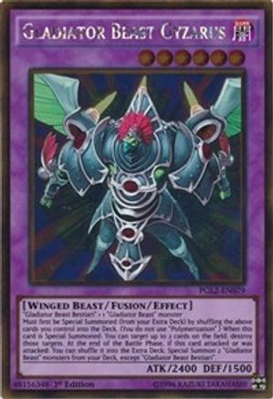 Gladiator Beast Gyzarus (PGL2-EN079) - Premium Gold: Return of the Bling Unlimited - Premium Yugioh Single from Konami - Just $1.37! Shop now at Game Crave Tournament Store