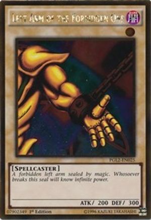 Left Arm of the Forbidden One (PGL2-EN025) - Premium Gold: Return of the Bling 1st Edition - Premium Yugioh Single from Konami - Just $4.56! Shop now at Game Crave Tournament Store