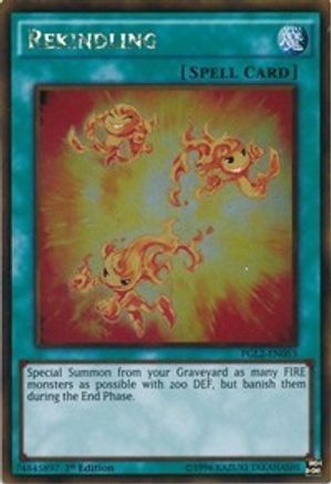 Rekindling (PGL2-EN053) - Premium Gold: Return of the Bling Unlimited - Premium Yugioh Single from Konami - Just $0.36! Shop now at Game Crave Tournament Store