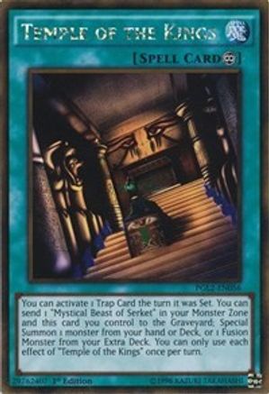 Temple of the Kings (PGL2-EN056) - Premium Gold: Return of the Bling 1st Edition - Premium Yugioh Single from Konami - Just $1.90! Shop now at Game Crave Tournament Store