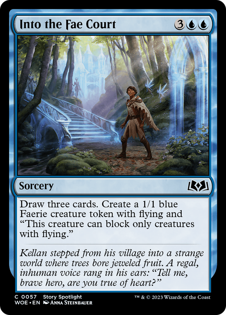 Into the Fae Court (WOE-057) - Wilds of Eldraine Foil - Premium MTG Single from Wizards of the Coast - Just $0.08! Shop now at Game Crave Tournament Store