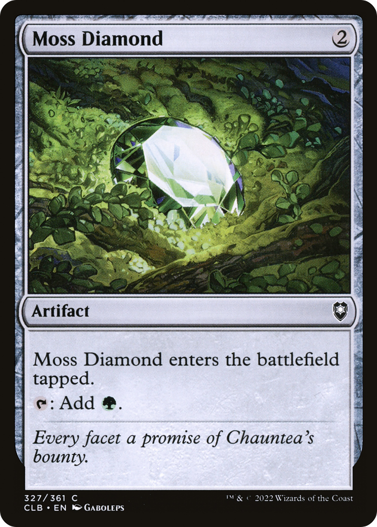Moss Diamond (CLB-327) - Commander Legends: Battle for Baldur's Gate Foil - Premium MTG Single from Wizards of the Coast - Just $0.08! Shop now at Game Crave Tournament Store