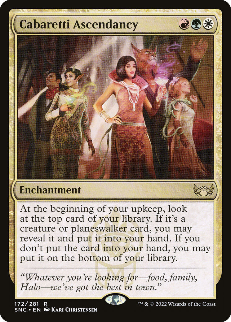 Cabaretti Ascendancy (SNC-172) - Streets of New Capenna - Premium MTG Single from Wizards of the Coast - Just $0.08! Shop now at Game Crave Tournament Store