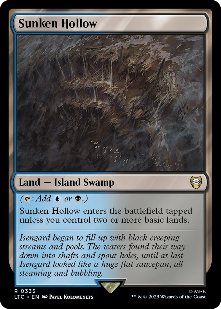 Sunken Hollow (LTC-335) - Tales of Middle-earth Commander - Premium MTG Single from Wizards of the Coast - Just $0.08! Shop now at Game Crave Tournament Store