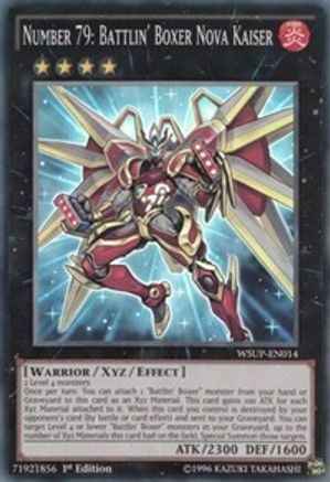 Number 79: Battlin' Boxer Nova Kaiser (WSUP-EN014) - World Superstars 1st Edition - Premium Yugioh Single from Konami - Just $0.33! Shop now at Game Crave Tournament Store