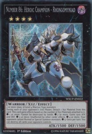 Number 86: Heroic Champion - Rhongomyniad (WSUP-EN022) - World Superstars 1st Edition - Premium Yugioh Single from Konami - Just $1.57! Shop now at Game Crave Tournament Store
