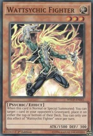 Wattsychic Fighter (WSUP-EN041) - World Superstars 1st Edition - Premium Yugioh Single from Konami - Just $0.25! Shop now at Game Crave Tournament Store