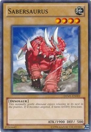 Sabersaurus (DEM1-EN003) - Demo Pack Unlimited - Premium Yugioh Single from Konami - Just $0.25! Shop now at Game Crave Tournament Store