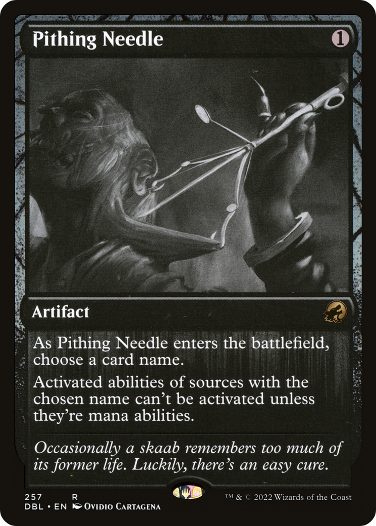 Pithing Needle (DBL-257) - Innistrad: Double Feature - Premium MTG Single from Wizards of the Coast - Just $0.15! Shop now at Game Crave Tournament Store