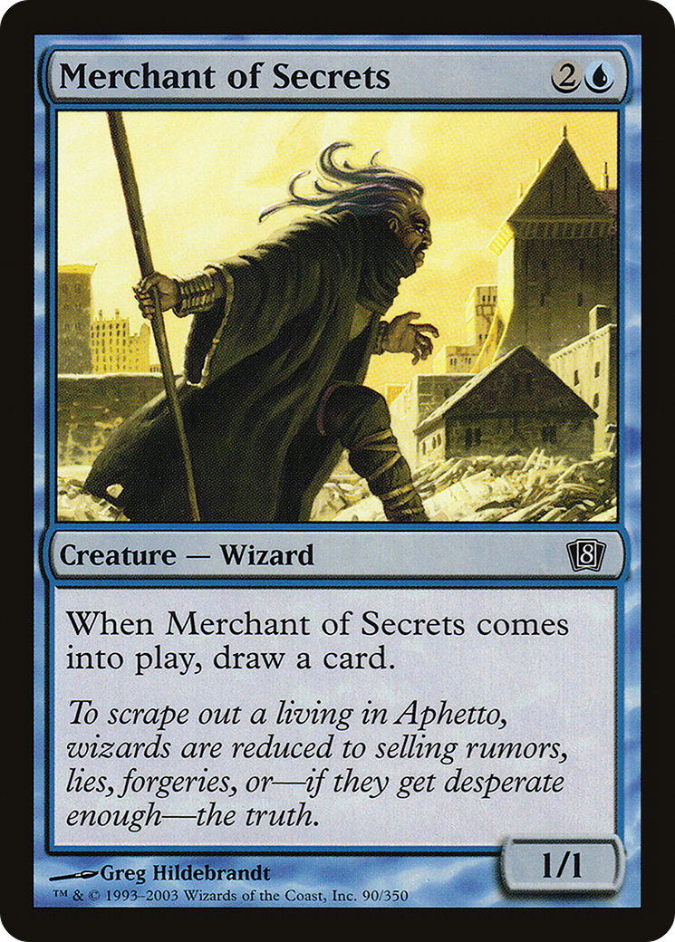 Merchant of Secrets (8ED-90★) - Eighth Edition Foil - Premium MTG Single from Wizards of the Coast - Just $0.08! Shop now at Game Crave Tournament Store
