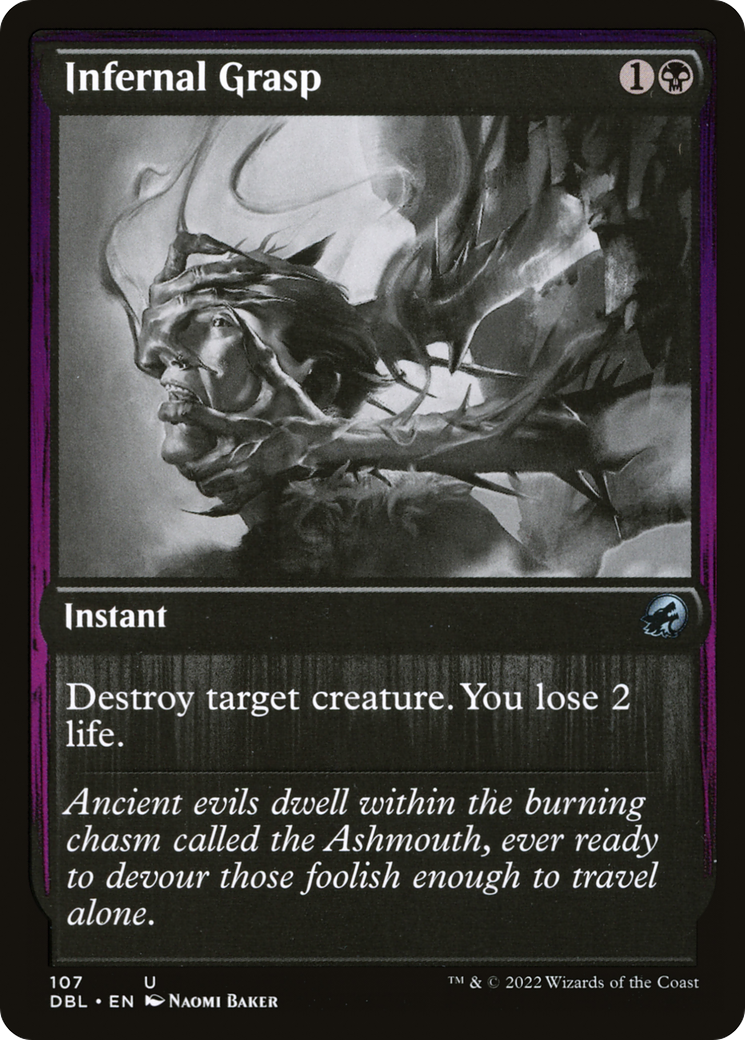 Infernal Grasp (DBL-107) - Innistrad: Double Feature - Premium MTG Single from Wizards of the Coast - Just $1.16! Shop now at Game Crave Tournament Store