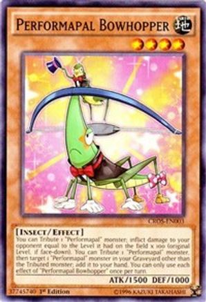 Performapal Bowhopper (CROS-EN003) - Crossed Souls Unlimited - Premium Yugioh Single from Konami - Just $0.25! Shop now at Game Crave Tournament Store