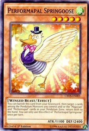 Performapal Springoose (CROS-EN005) - Crossed Souls 1st Edition - Premium Yugioh Single from Konami - Just $0.08! Shop now at Game Crave Tournament Store