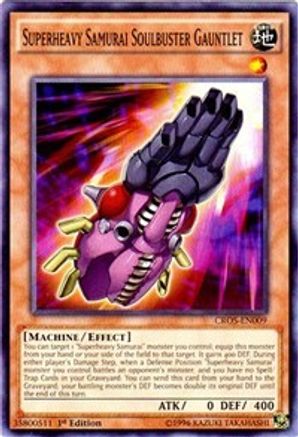 Superheavy Samurai Soulbuster Gauntlet (CROS-EN009) - Crossed Souls 1st Edition - Premium Yugioh Single from Konami - Just $0.25! Shop now at Game Crave Tournament Store