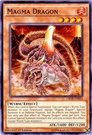 Magma Dragon (CROS-EN034) - Crossed Souls 1st Edition - Premium Yugioh Single from Konami - Just $0.25! Shop now at Game Crave Tournament Store