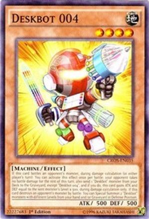 Deskbot 004 (CROS-EN035) - Crossed Souls 1st Edition - Premium Yugioh Single from Konami - Just $0.26! Shop now at Game Crave Tournament Store