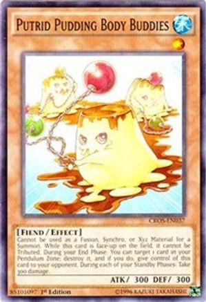 Putrid Pudding Body Buddies (CROS-EN037) - Crossed Souls 1st Edition - Premium Yugioh Single from Konami - Just $0.08! Shop now at Game Crave Tournament Store