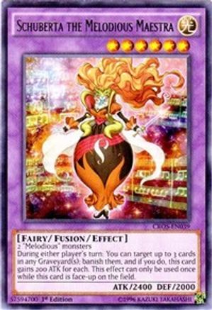 Schuberta the Melodious Maestra (CROS-EN039) - Crossed Souls Unlimited - Premium Yugioh Single from Konami - Just $0.25! Shop now at Game Crave Tournament Store