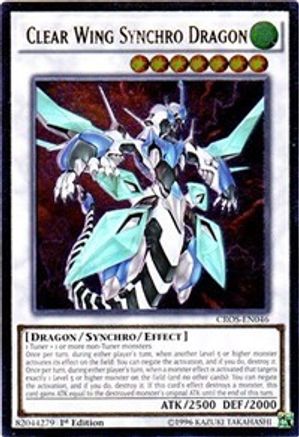 Clear Wing Synchro Dragon (UTR) (CROS-EN046) - Crossed Souls 1st Edition - Premium Yugioh Single from Konami - Just $10.38! Shop now at Game Crave Tournament Store
