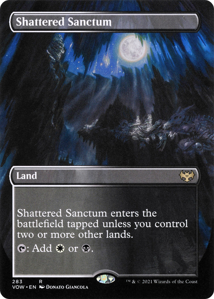 Shattered Sanctum (VOW-283) - Innistrad: Crimson Vow (Borderless) - Premium MTG Single from Wizards of the Coast - Just $1.95! Shop now at Game Crave Tournament Store