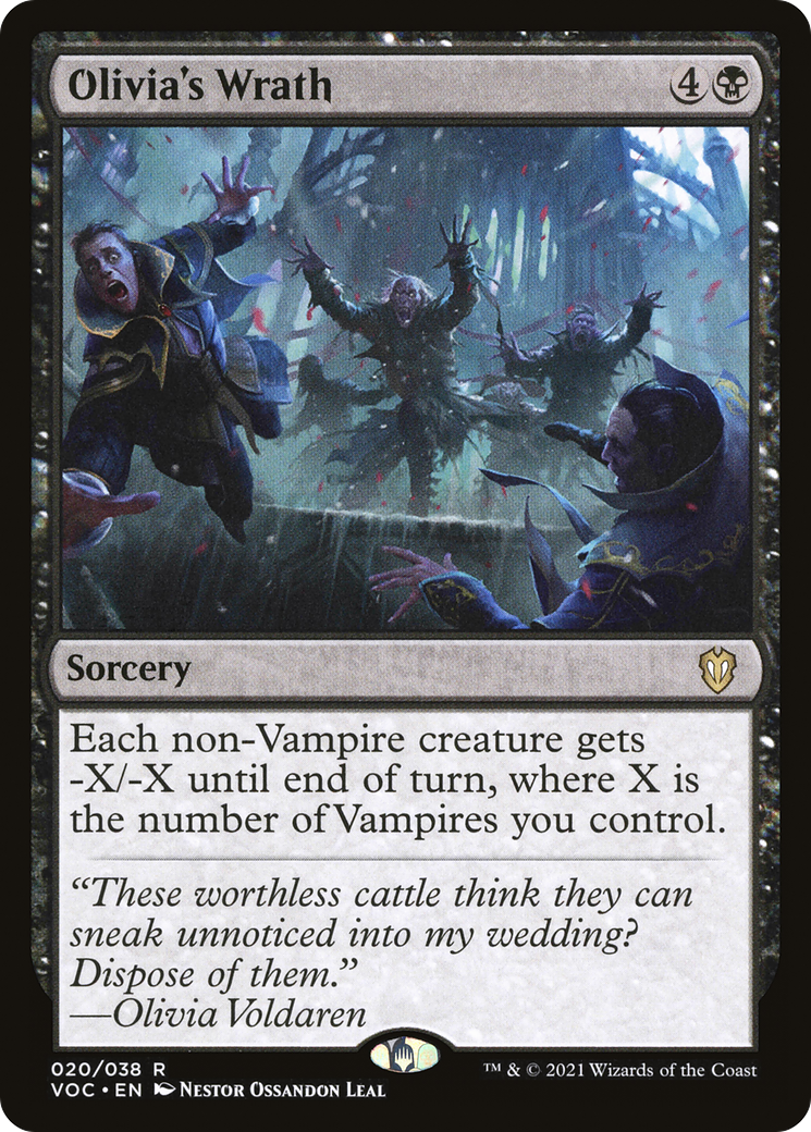 Olivia's Wrath (VOC-020) - Crimson Vow Commander - Premium MTG Single from Wizards of the Coast - Just $0.12! Shop now at Game Crave Tournament Store