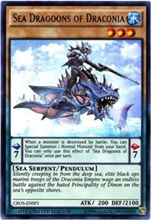 Sea Dragoons of Draconia (CROS-ENSP1) (CROS-ENSP1) - Crossed Souls Limited - Premium Yugioh Single from Konami - Just $0.28! Shop now at Game Crave Tournament Store