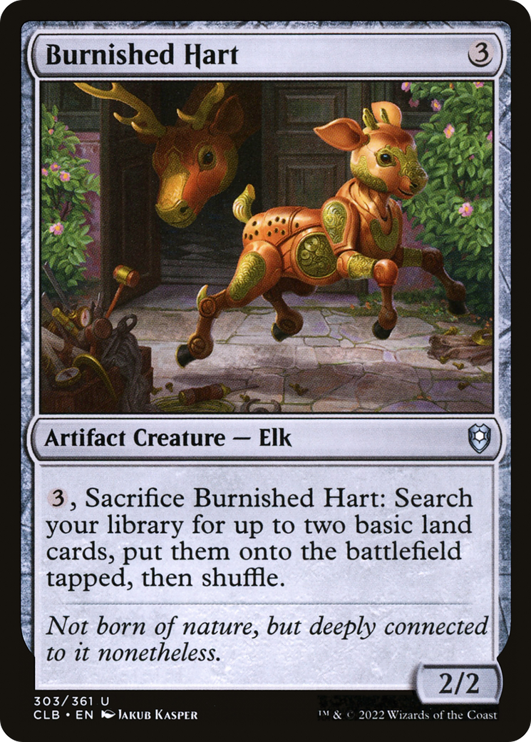 Burnished Hart (CLB-303) - Commander Legends: Battle for Baldur's Gate Foil - Premium MTG Single from Wizards of the Coast - Just $0.08! Shop now at Game Crave Tournament Store