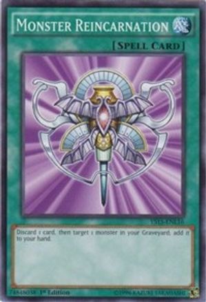 Monster Reincarnation (YS15-ENL16) - Starter Deck: Dark Legion 1st Edition - Premium Yugioh Single from Konami - Just $0.25! Shop now at Game Crave Tournament Store