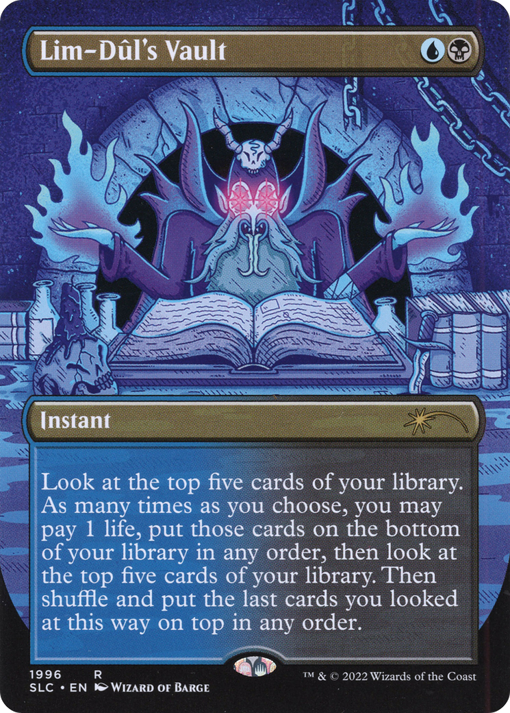 Lim-Dûl's Vault (SLC-1996) - Secret Lair 30th Anniversary Countdown Kit (Borderless) - Premium MTG Single from Wizards of the Coast - Just $2.68! Shop now at Game Crave Tournament Store