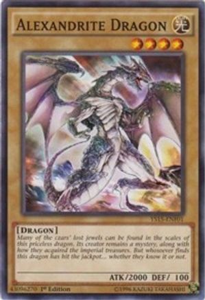 Alexandrite Dragon (YS15-ENF01) - Starter Deck: Saber Force 1st Edition - Premium Yugioh Single from Konami - Just $0.25! Shop now at Game Crave Tournament Store