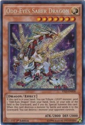Odd-Eyes Saber Dragon (YS15-ENF00) - Starter Deck: Saber Force 1st Edition - Premium Yugioh Single from Konami - Just $1.18! Shop now at Game Crave Tournament Store