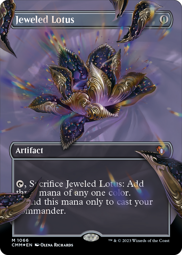 Jeweled Lotus (CMM-1066) - Commander Masters (Borderless) Foil - Premium MTG Single from Wizards of the Coast - Just $99.32! Shop now at Game Crave Tournament Store