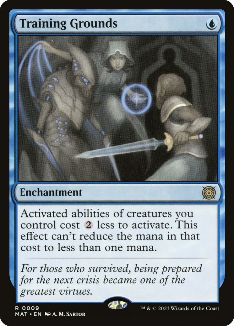 Training Grounds (MAT-009) - March of the Machine: The Aftermath - Premium MTG Single from Wizards of the Coast - Just $0.97! Shop now at Game Crave Tournament Store