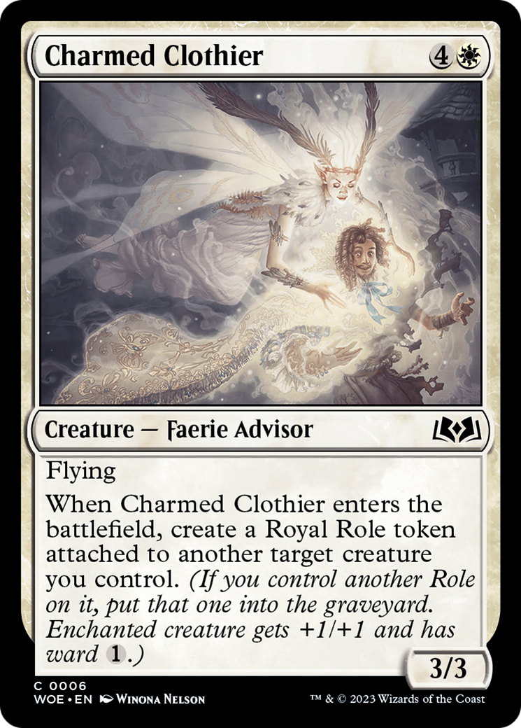 Charmed Clothier (WOE-006) - Wilds of Eldraine - Premium MTG Single from Wizards of the Coast - Just $0.08! Shop now at Game Crave Tournament Store
