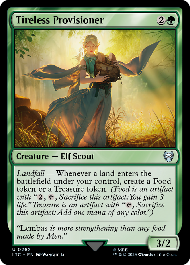 Tireless Provisioner (LTC-262) - Tales of Middle-earth Commander - Premium MTG Single from Wizards of the Coast - Just $0.42! Shop now at Game Crave Tournament Store