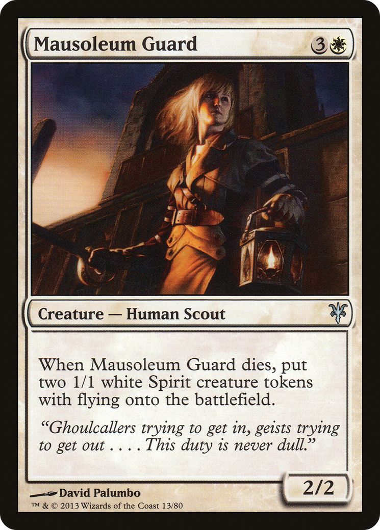 Mausoleum Guard (DDK-013) - Duel Decks: Sorin vs. Tibalt - Premium MTG Single from Wizards of the Coast - Just $0.25! Shop now at Game Crave Tournament Store