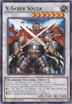 X-Saber Souza (Shatterfoil) (SP15-EN033) - Star Pack ARC-V 1st Edition - Premium Yugioh Single from Konami - Just $0.38! Shop now at Game Crave Tournament Store