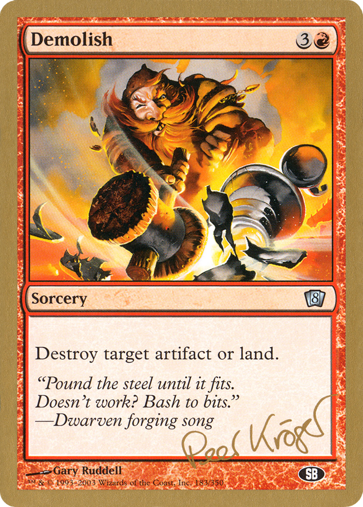 Demolish (WC03-PK183SB) - World Championship Decks 2003 - Premium MTG Single from Wizards of the Coast - Just $0.26! Shop now at Game Crave Tournament Store