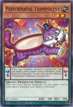 Performapal Trampolynx (SP15-EN021) - Star Pack ARC-V 1st Edition - Premium Yugioh Single from Konami - Just $0.25! Shop now at Game Crave Tournament Store