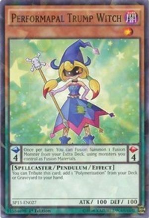 Performapal Trump Witch (Shatterfoil) (SP15-EN027) - Star Pack ARC-V 1st Edition - Premium Yugioh Single from Konami - Just $0.27! Shop now at Game Crave Tournament Store