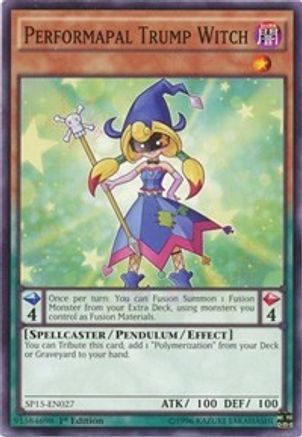 Performapal Trump Witch (SP15-EN027) - Star Pack ARC-V 1st Edition - Premium Yugioh Single from Konami - Just $0.23! Shop now at Game Crave Tournament Store