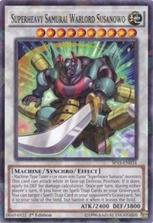 Superheavy Samurai Warlord Susanowo (Shatterfoil) (SP15-EN034) - Star Pack ARC-V 1st Edition - Premium Yugioh Single from Konami - Just $0.34! Shop now at Game Crave Tournament Store