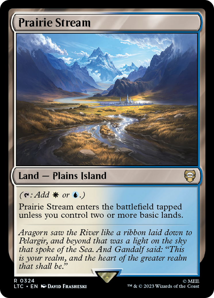 Prairie Stream (LTC-324) - Tales of Middle-earth Commander - Premium MTG Single from Wizards of the Coast - Just $0.08! Shop now at Game Crave Tournament Store