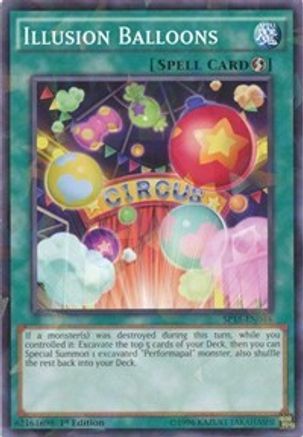 Illusion Balloons (Shatterfoil) (SP15-EN044) - Star Pack ARC-V 1st Edition - Premium Yugioh Single from Konami - Just $0.25! Shop now at Game Crave Tournament Store